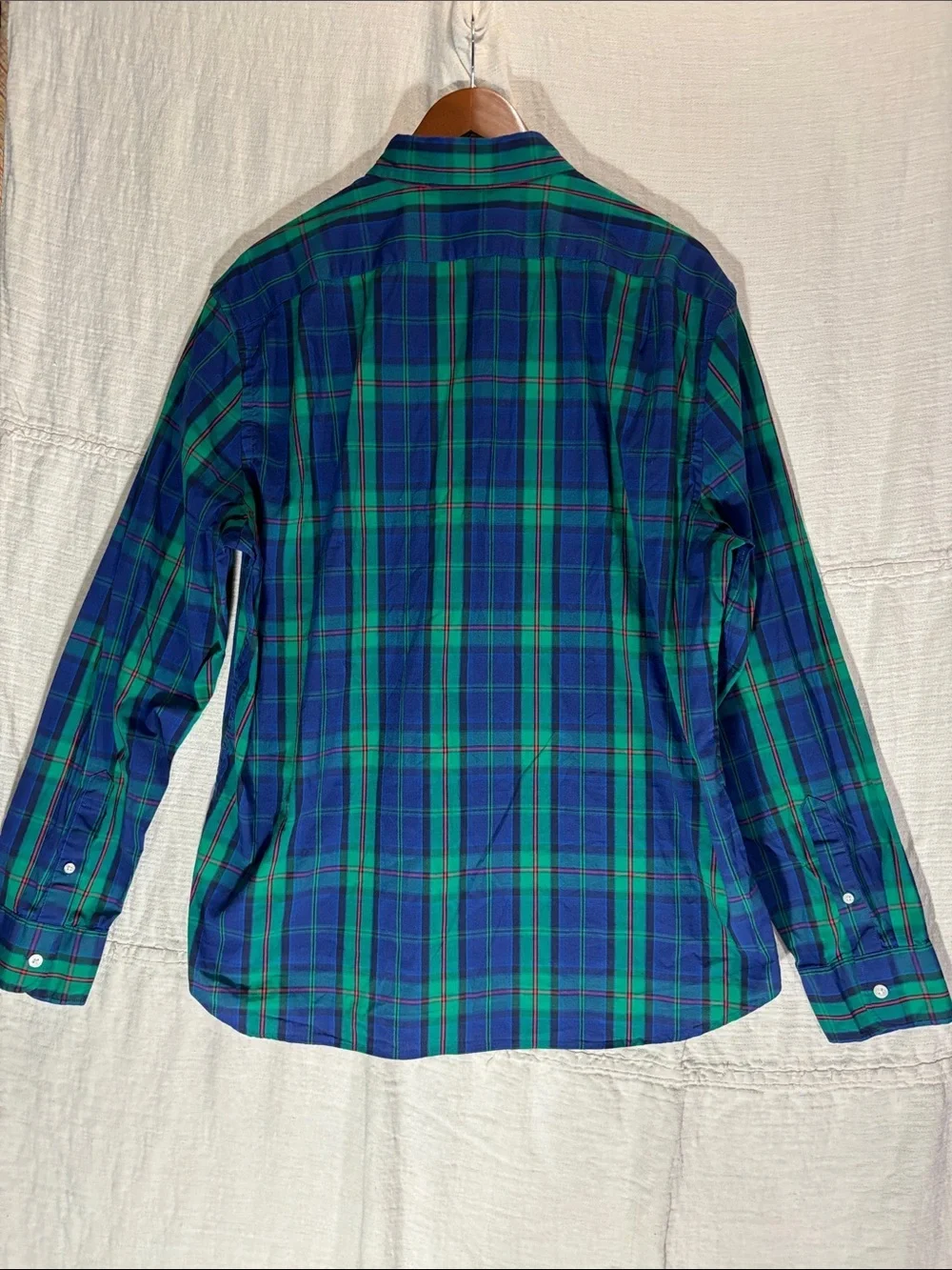 NWT J. Crew Men’s XL Classic Fit Flex Washed Tartan Plaid Button-Down Shirt